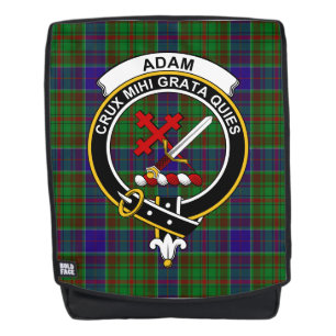 Het Adam Jacht Clan Crest Tartan Schotse Plaid Rugtassen