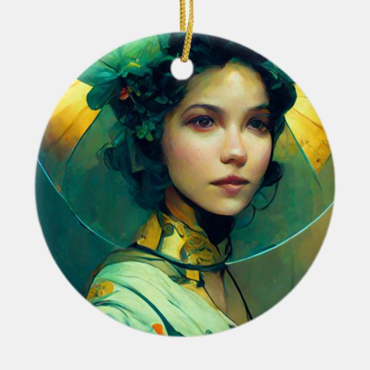 Het adres Fantasy Sci-Fi Keramisch Ornament (Voorkant)