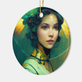 Het adres Fantasy Sci-Fi Keramisch Ornament (Links)