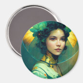 Het adres Fantasy Sci-Fi Magneet (Voorkant / Achterkant)