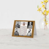 Het Adres NoteCard van Gettysburg van de Hulde van Kaart (Gele Bloem)