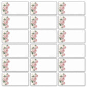 Het adres van de Gast van de bruiloft voegt NaamEt Sticker (Voorkant)