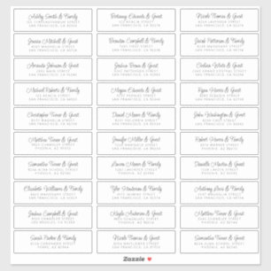 Het adres van de Gast van de weddenschap Gemoedeli Sticker