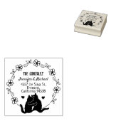 Het adres van de Kat van het paar, de Bloedcirkel  Rubberstempel (Gestempeld)