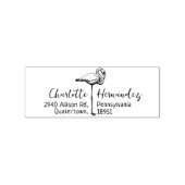 Het Adres van de Terugkeer Flamingo Rubberstempel (Afrduk)