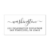 Het  Adres van de Terugkeer van de Calligrafie Rubberstempel (Afrduk)