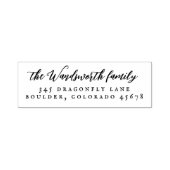 Het  Adres van de Terugkeer van de Calligrafie Zelfinktende Stempel (Design)