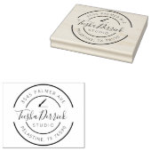 Het Adres van de Terugkeer van het bedrijf Ronde Z Rubberstempel (Gestempeld)