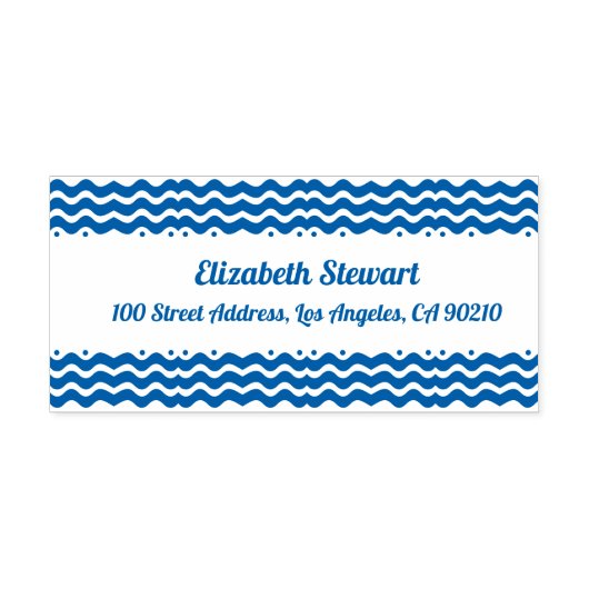 Het Adres van de Terugkeer van het Ontwerp van de  Zelfinktende Stempel (Design)