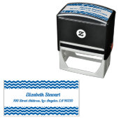 Het Adres van de Terugkeer van het Ontwerp van de  Zelfinktende Stempel (In situ)