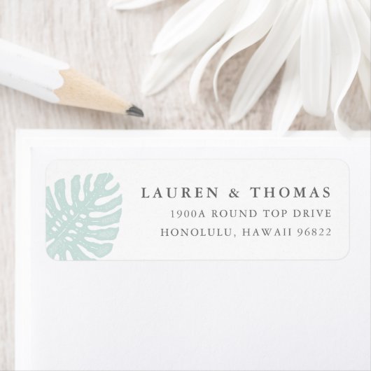 Het Adres van de Terugkeer van Tropics Etiket (Insitu)