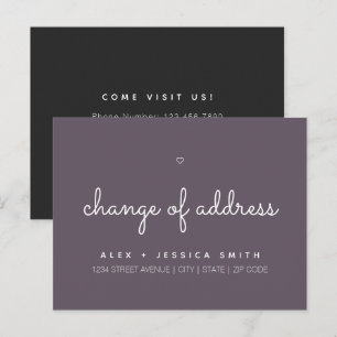 Het adres wijzigen dat we hebben verplaatst, is ee briefkaart