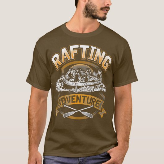 Het Adventure-Paddle-team van Rafting Whitewater T-shirt (Voorkant)