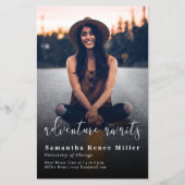 Het Adventure van de begroting wacht het Afstudere (Voorkant)