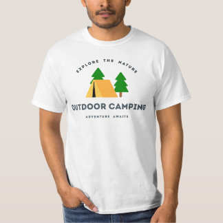 Het Adventure van de Camping van de buitenlucht wa T-shirt