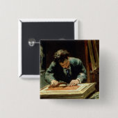 Het Afbeelding Framer, 1878 Vierkante Button 5,1 Cm (Voorkant /achterkant)