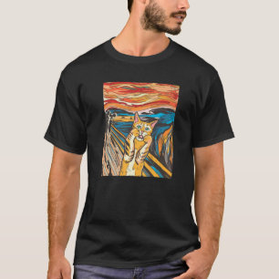 Het Afbeelding Münch Cats Mice Parody Mannen Wome T-shirt