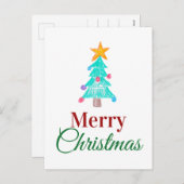 Het Afbeelding van de gepersonaliseerde Vrolijke Feestdagenkaart (Voorkant / Achterkant)