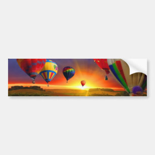 het afbeelding van de hete luchtballon bumpersticker