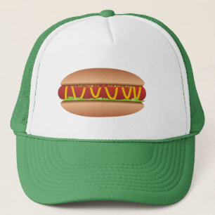 Het afbeelding van de hotdog trucker pet