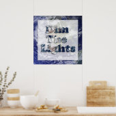 Het Afbeelding van de lichtertekst omdraaien Poster (Keuken)