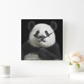 Het afbeelding van de panda voor vierkante klok (Huis)