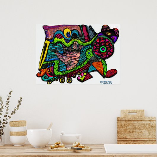 Het afbeelding van de Pool of Creation stephen kon Poster (Keuken)