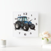 Het afbeelding van de tractor voor vierkante klok (Huis)