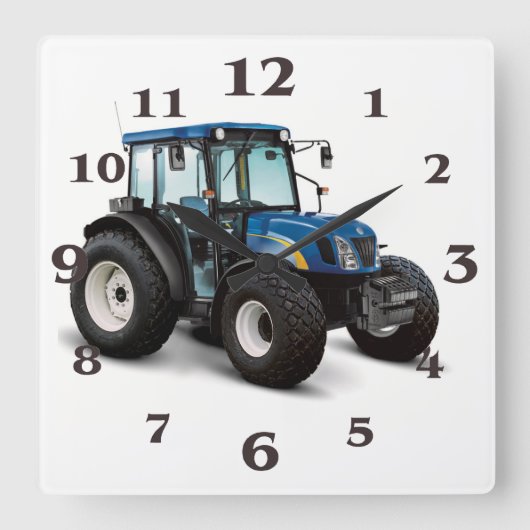 Het afbeelding van de tractor voor vierkante klok (Voorkant)