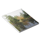 Het afbeelding van de tuinscène, mooie bomen... notitieblok (Schuin)