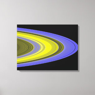 Het afbeelding van de vals-kleur van de ringen van canvas afdruk