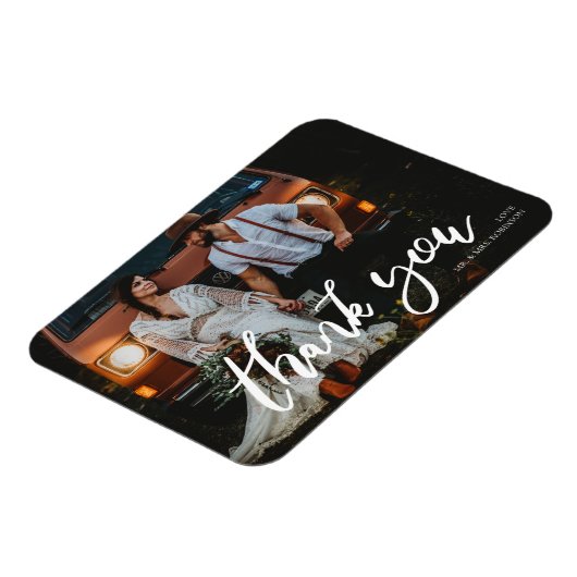 Het Afbeelding van het huwelijk Chic Modern Handsc Magneet (Linkerzijde)