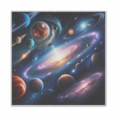 Het afbeelding van planeten sticker (Voorkant)