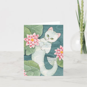 Het afdrijven mercat notecard kaart