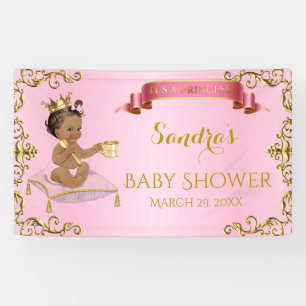 Het Afrikaanse Amerikaanse Koninklijke Roze Goud Spandoek