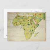 Het Afrikaanse continent Briefkaart (Voorkant / Achterkant)