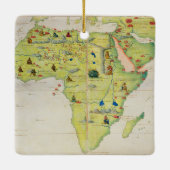 Het Afrikaanse continent Keramisch Ornament (Achterkant)