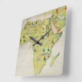 Het Afrikaanse continent Vierkante Klok (Hoek)