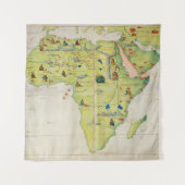 Het Afrikaanse continent Wandkleed (Voorkant)