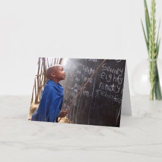 Het Afrikaanse Wenskaart van de Leraar van de Kaart