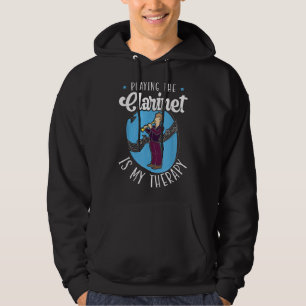 Het afspelen van de Clarinet is mijn therapie Clar Hoodie