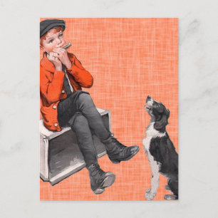 Het afspelen van Harmonica Briefkaart