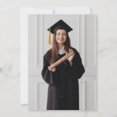 Het Afstudeerder Black Script Photo Afstuderen vie Kaart (Achterkant)