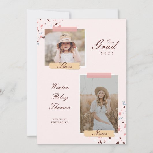 Het Afstudeerder dan en nu 2 Foto Afstuderen Terra Kaart (Voorkant)