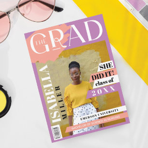 Het Afstudeerder Fun Trendy Afstuderen het Hoesje Aankondiging
