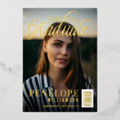 Het afstudeerscript fototijdschrift Afstuderen Folie Uitnodiging (Voorkant)