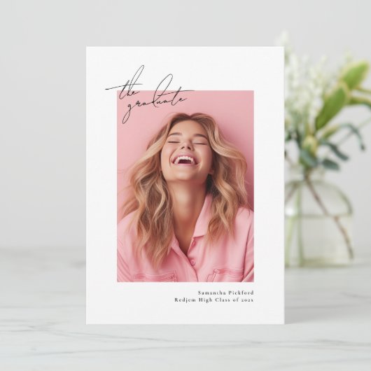 Het Afstuderen Custom Multi Photo College 2025 Aankondiging (Staand voorkant)