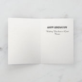 Het Afstuderen Gelukwensen van het Bericht Kaart (Binnen)