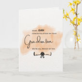 Het Afstuderen Gelukwensen van het Bericht Kaart (Gele Bloem)