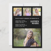 Het Afstuderen Magazine Hoesje Trendy Chic Invitat Kaart (Achterkant)